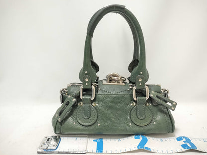 Chloe Paddington Bag Cadena Green Handbag