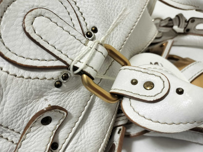 Chloe Paddington Bag Cadena White Handbag