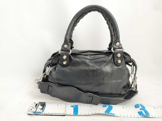 BALENCIAGA City The First Bag Black Handbag