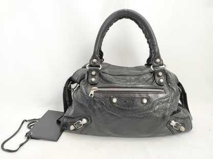 BALENCIAGA City The First Bag Black Handbag