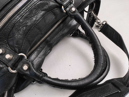 BALENCIAGA City The First Bag Black Handbag