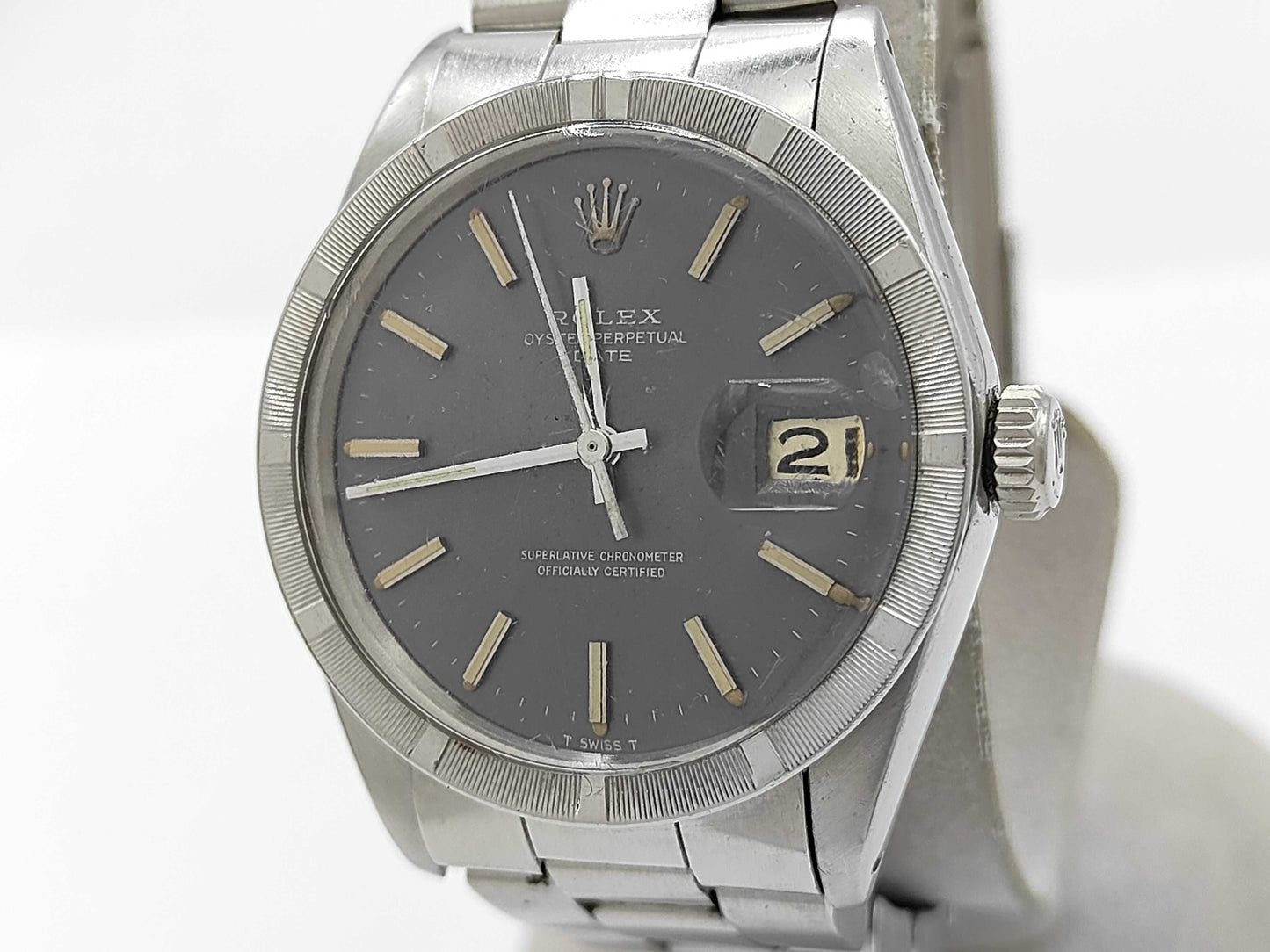 ROLEX 1501 1981998 Gray Dial Oyster Bracelet Men's Watch