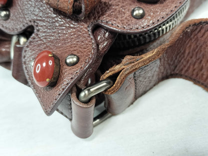 Miu Miu Miu Miu Flower Motif Leather Handbag Shoulder Bag