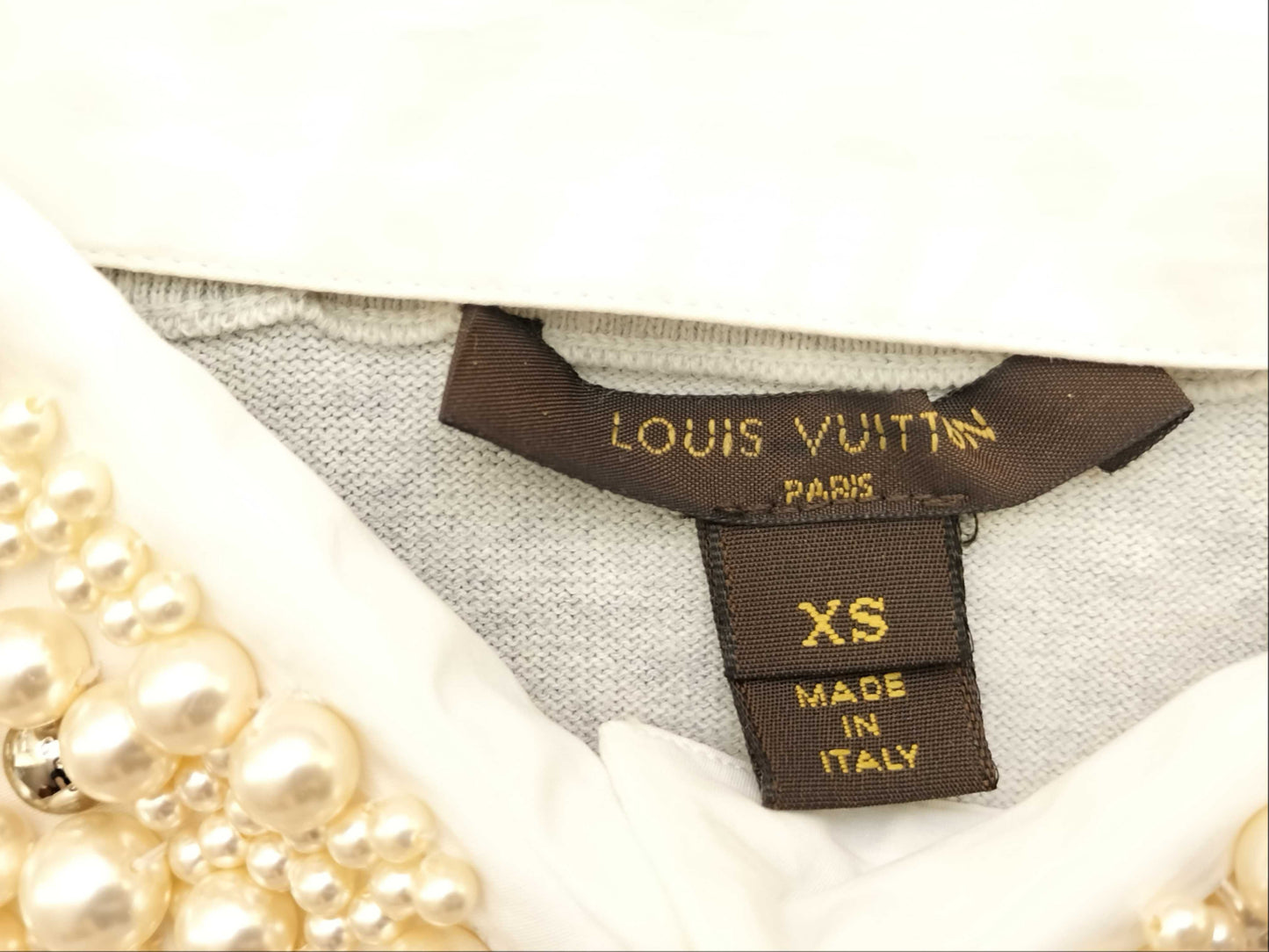 LOUIS VUITTON LOUIS VUITTON Louis Vuitton Beaded Pearl T-shirt