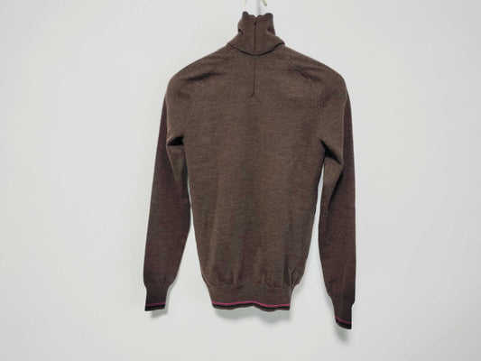 HERMES HERMES Gaultier-era Twill Leopard Print Sweater Top