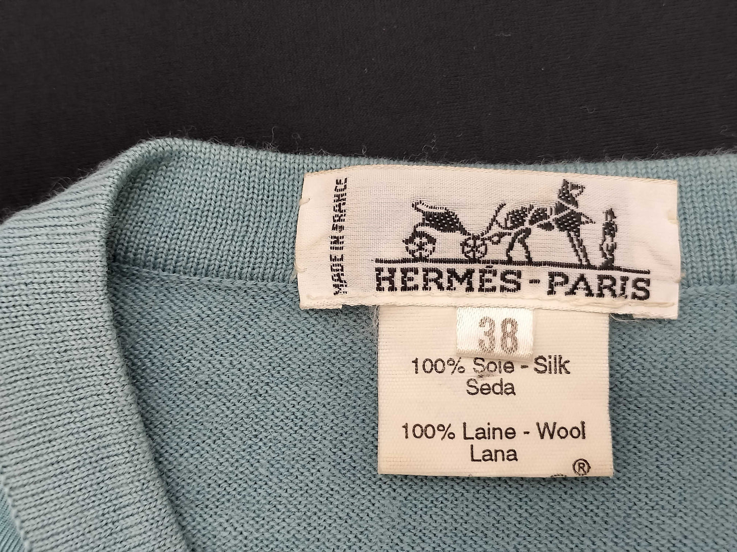 HERMES HERMES Serie Button Twill Reine Cardigan