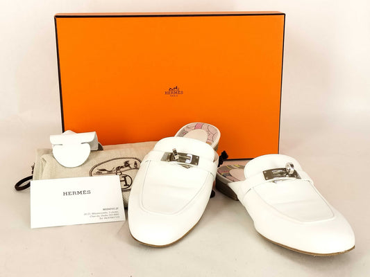 HERMES HERMES Oz Kelly Buckle Sandals Mules Mules