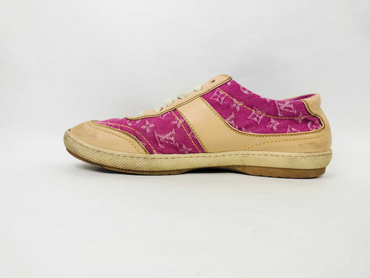 LOUIS VUITTON Monogram Denim LOUIS VUITTON Louis Vuitton Monogram Denim Sneakers