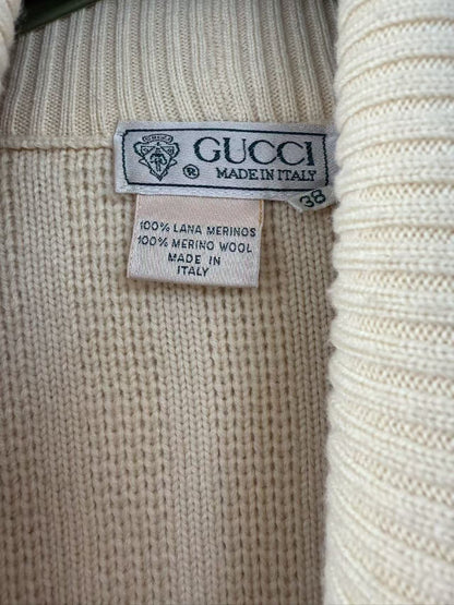 GUCCI GUCCI Merino wool knit top, size 38, made in Italy, coat