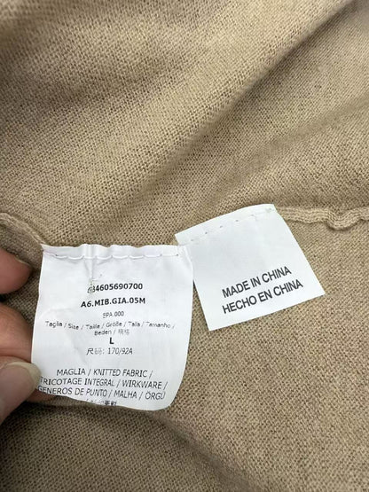 Max Mara Max Mara Color-Scheme Long Cardigan Beige x Blue Coat