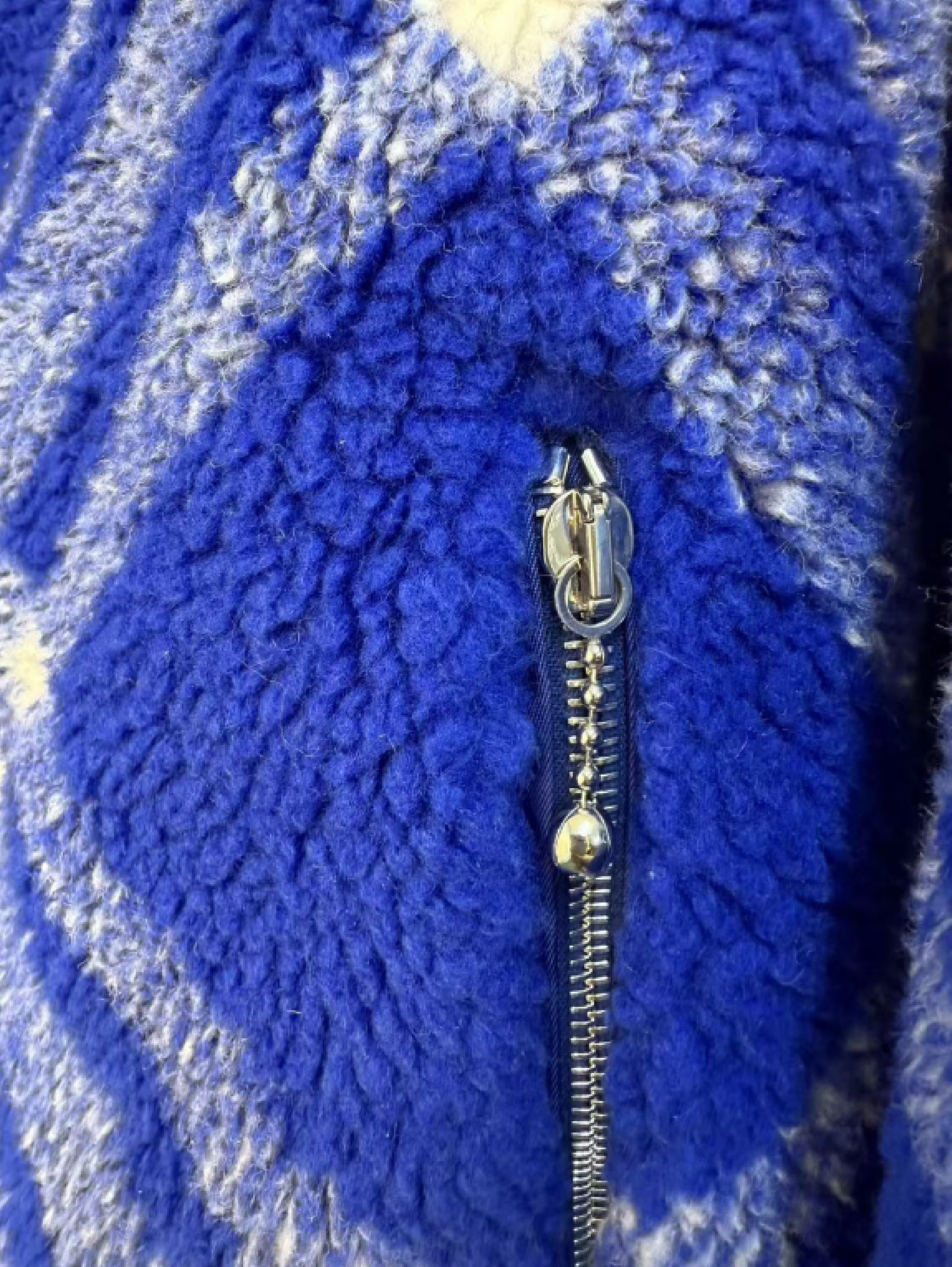 BURBERRY Double-Sided Checked Fleece Jacket 8078777 Size 50 Coat