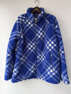 BURBERRY Double-Sided Checked Fleece Jacket 8078777 Size 50 Coat