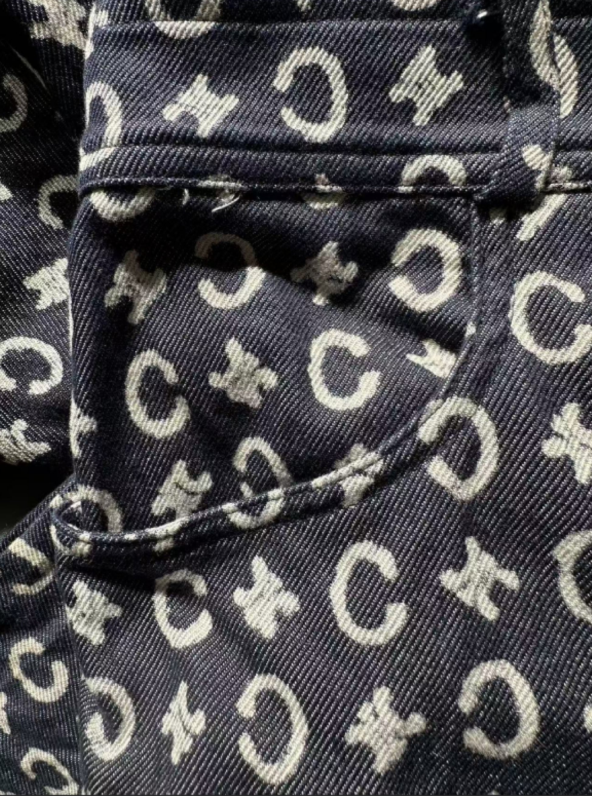 CELINE Logo Blue Jeans Size 38 Pants