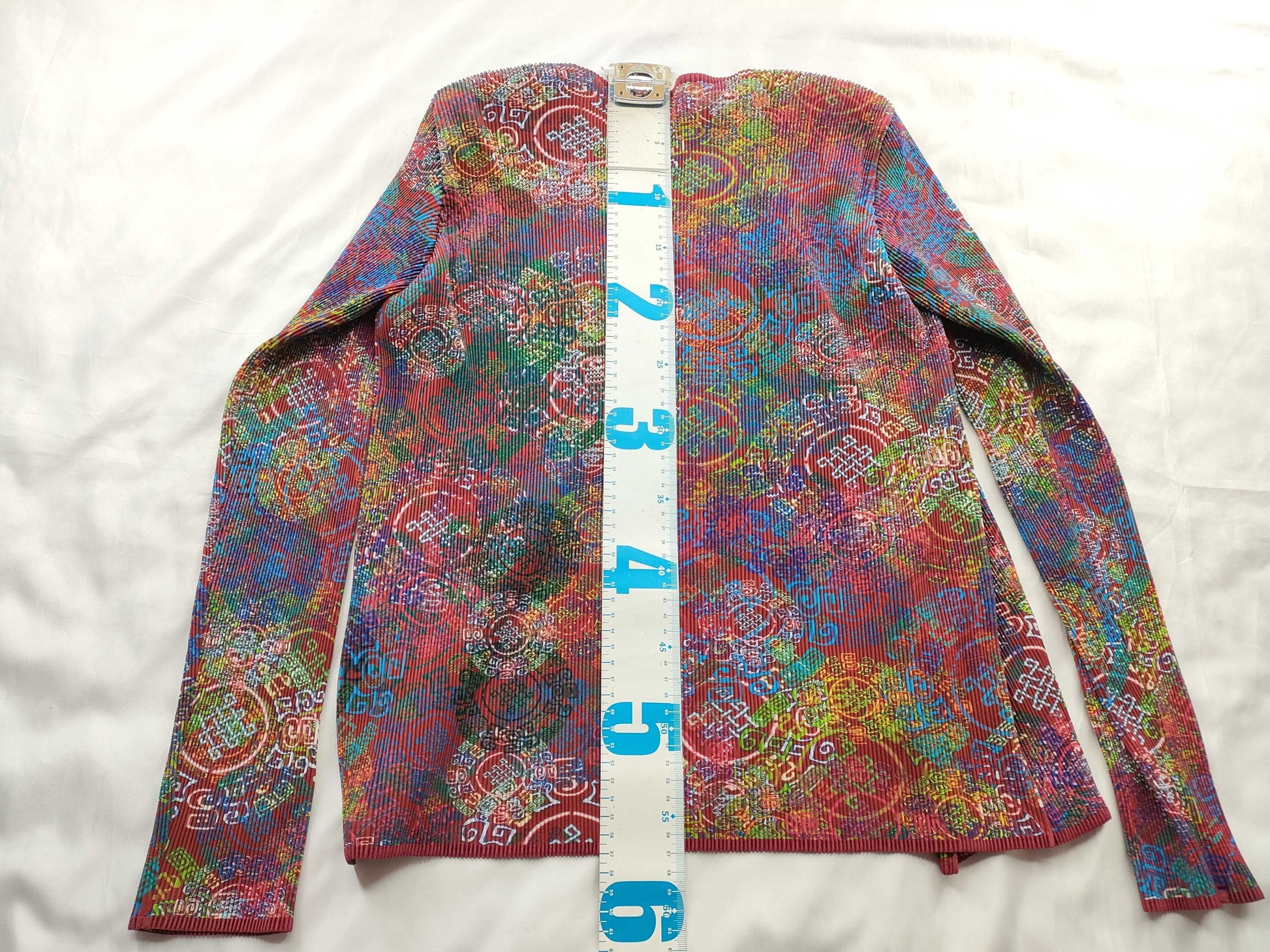 ISSEY MIYAKE FETE Pleated Cardigan Top