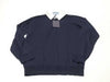 PRADA Prada 24 Wool Knit Top with Detachable Collar, DNA00T Navy, Size 44