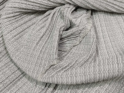 PLEATS PLEASE Issey Miyake Ribbed Pleated Cardigan, Gray, PP63-J0542