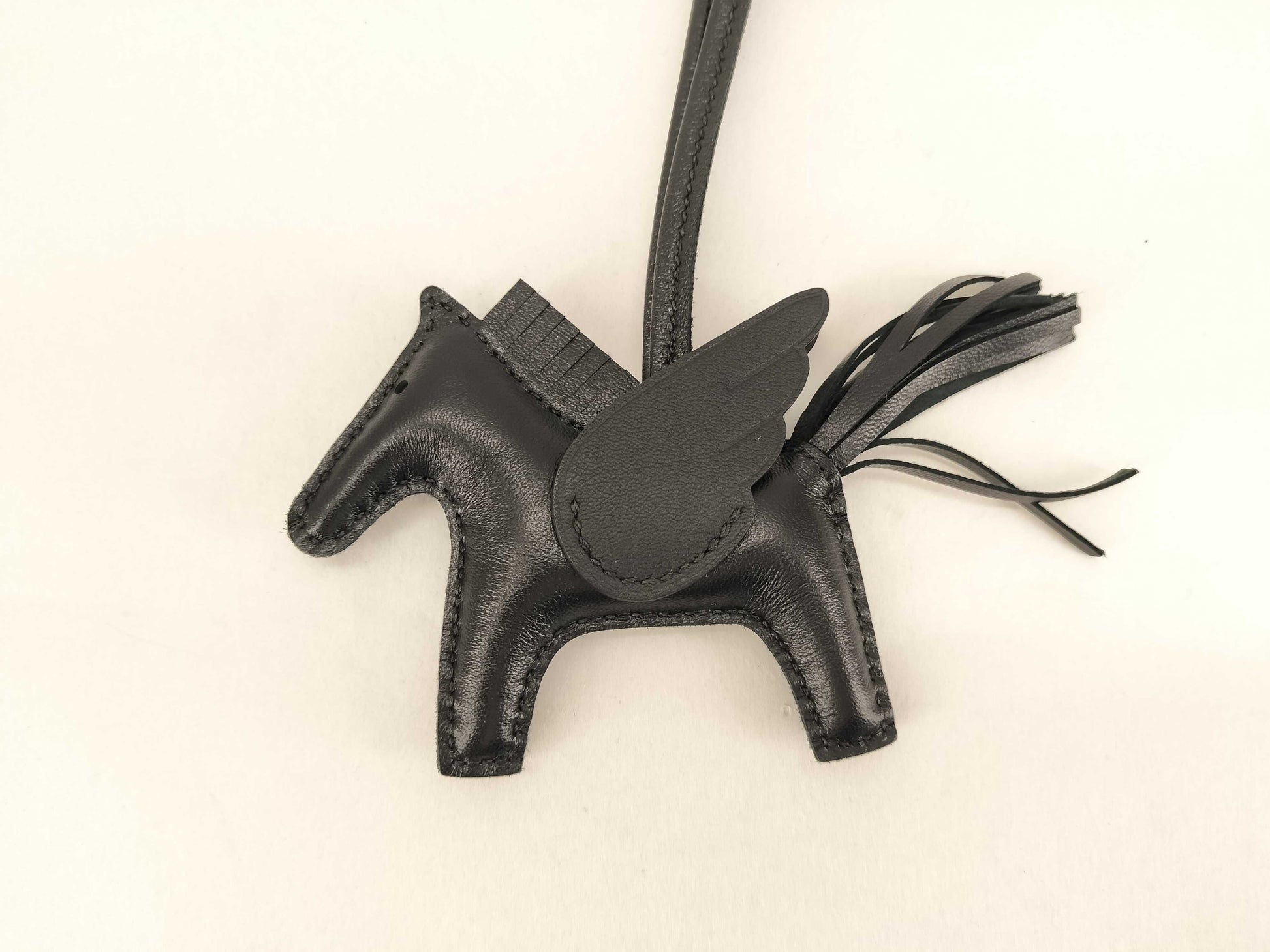 HERMES Rodeo Charm Pegasus K Stamp Black Charm