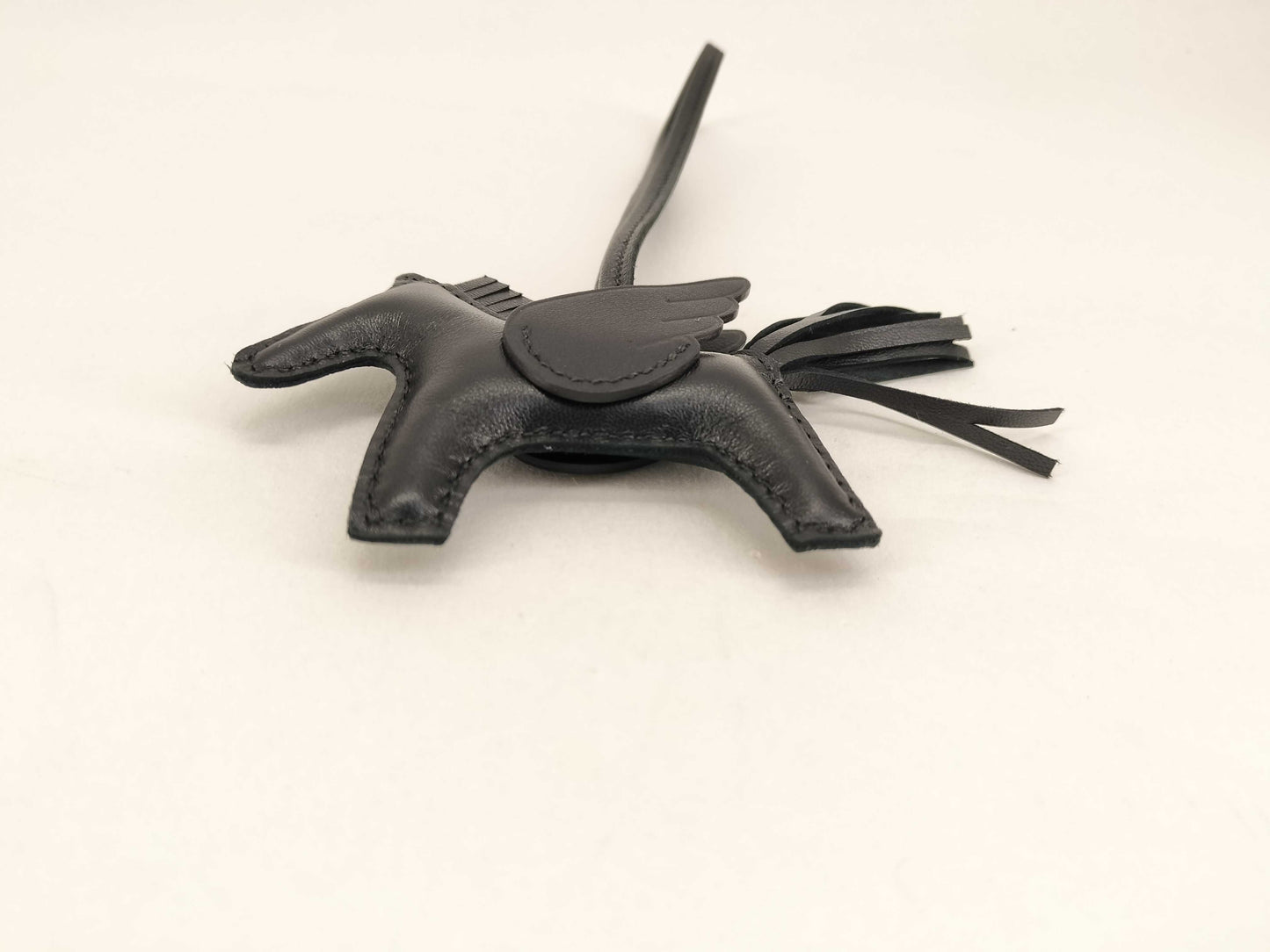 HERMES Rodeo Charm Pegasus K Stamp Black Charm