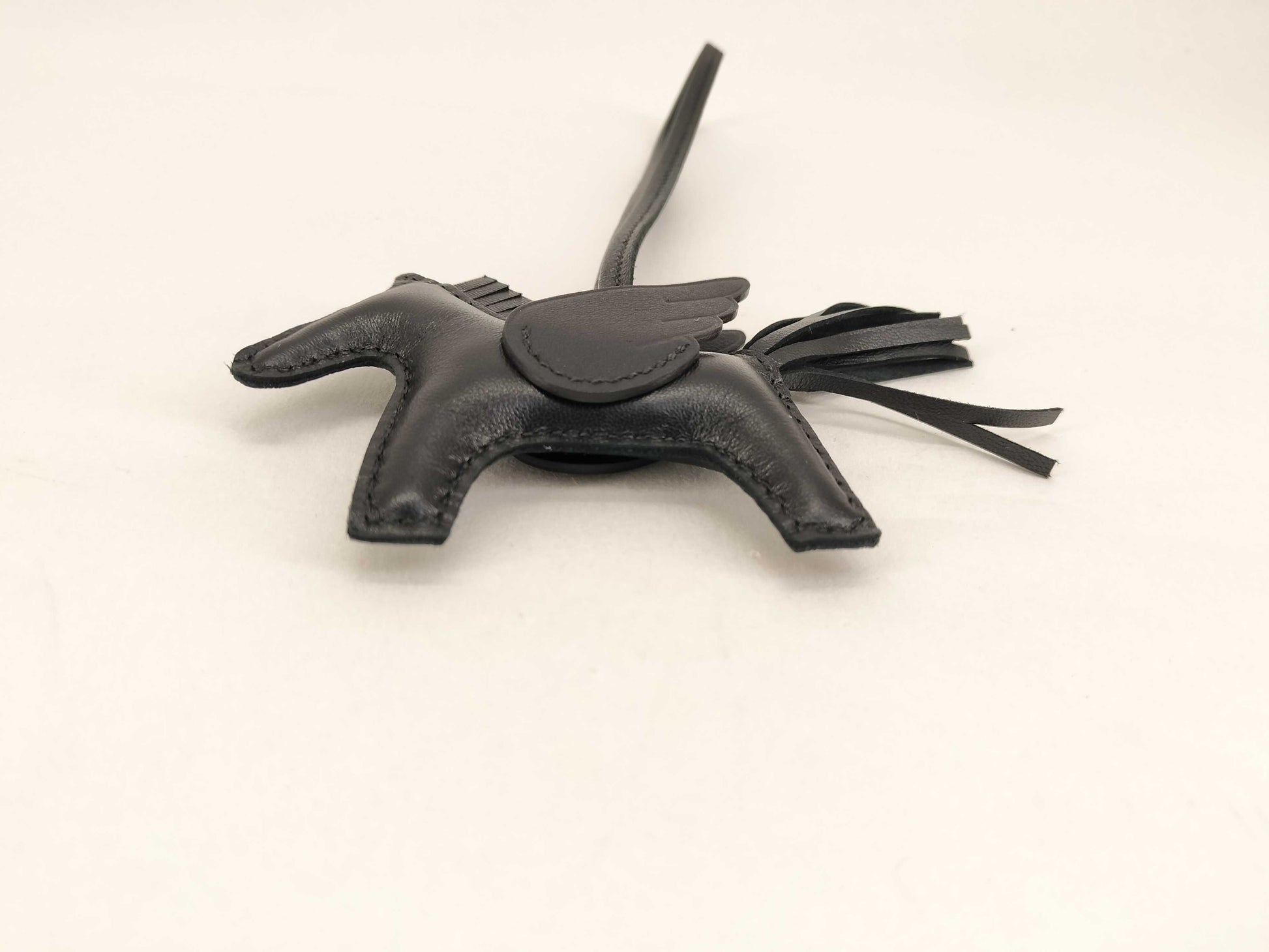 HERMES Rodeo Charm Pegasus K Stamp Black Charm