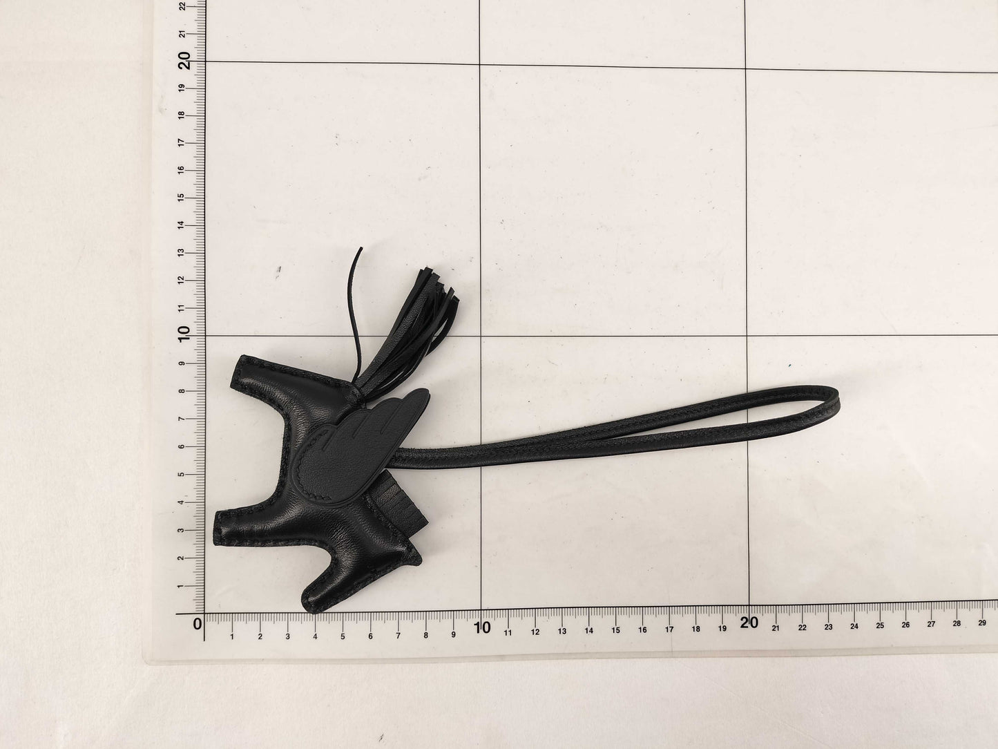 HERMES Rodeo Charm Pegasus K Stamp Black Charm