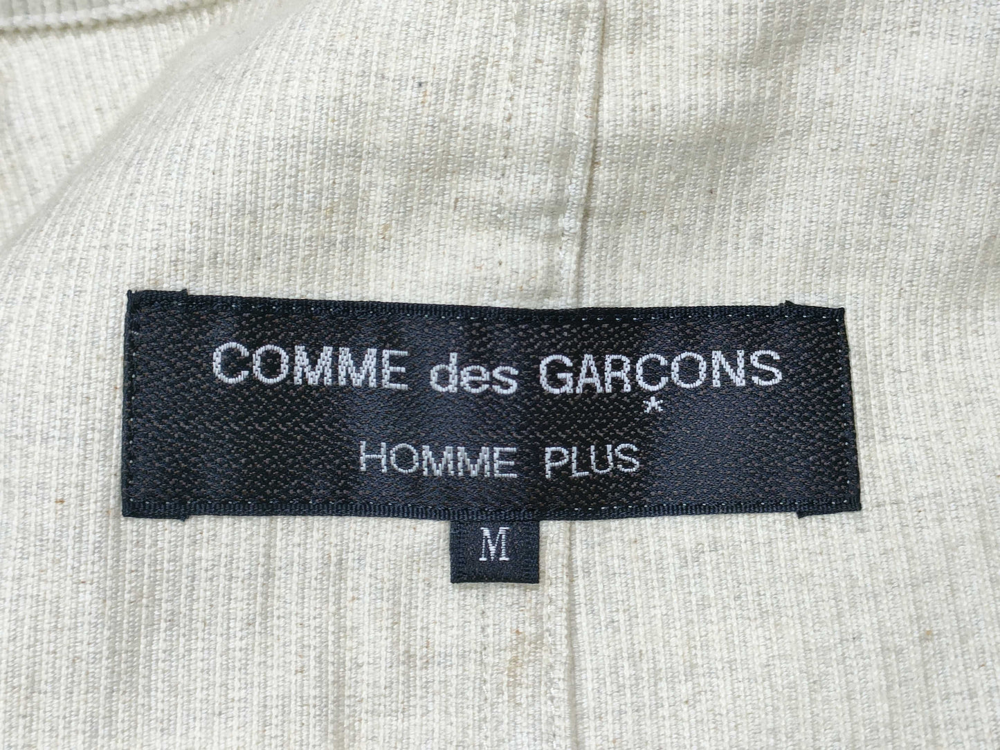 COMME des GARÇONS Homme Plus AD1994 Corduroy Tailored Jacket PJ-10053M Beige Medium Jacket