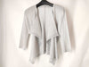 PLEATS PLEASE Issey Miyake front mesh panel cardigan, light gray, PP33-JO531