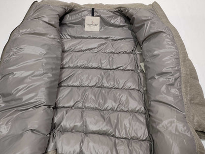 MONCLER 2020 TORCON Wool Down Jacket with Lamé Logo Plate, Beige, Size 2 