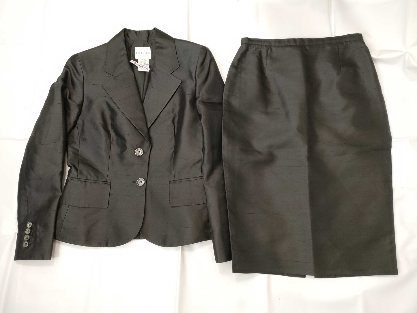 CELINE Silk Suit 2 5285 2 2139 Black 38 Other Apparel
