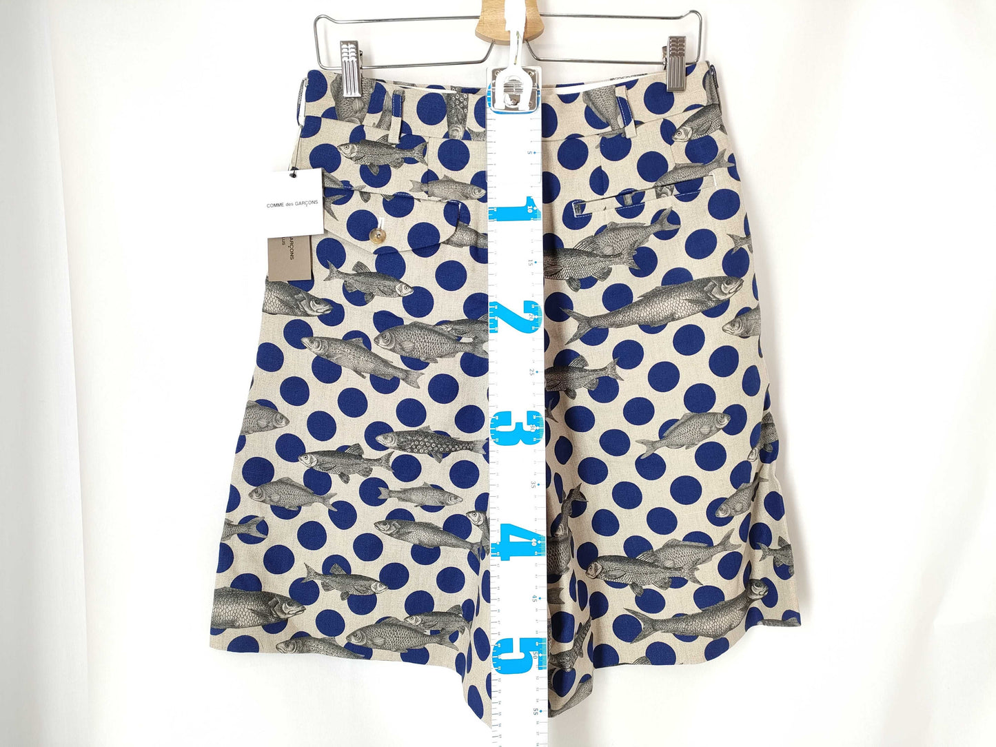COMME des GARÇONS Comme des Garçons Homme Plus AD2016 Dot and Fish Print Shorts PS-P048 Beige XS Pants