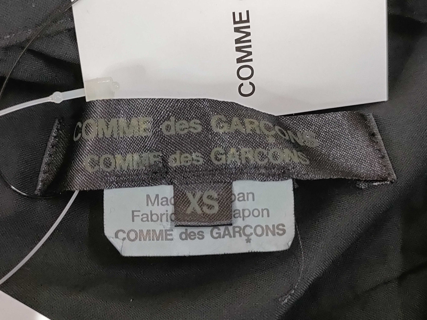 COMME des GARÇONS AD2021 Product Dyed Fringe Design L/S Shirt RI-B007 Black XS Shirt