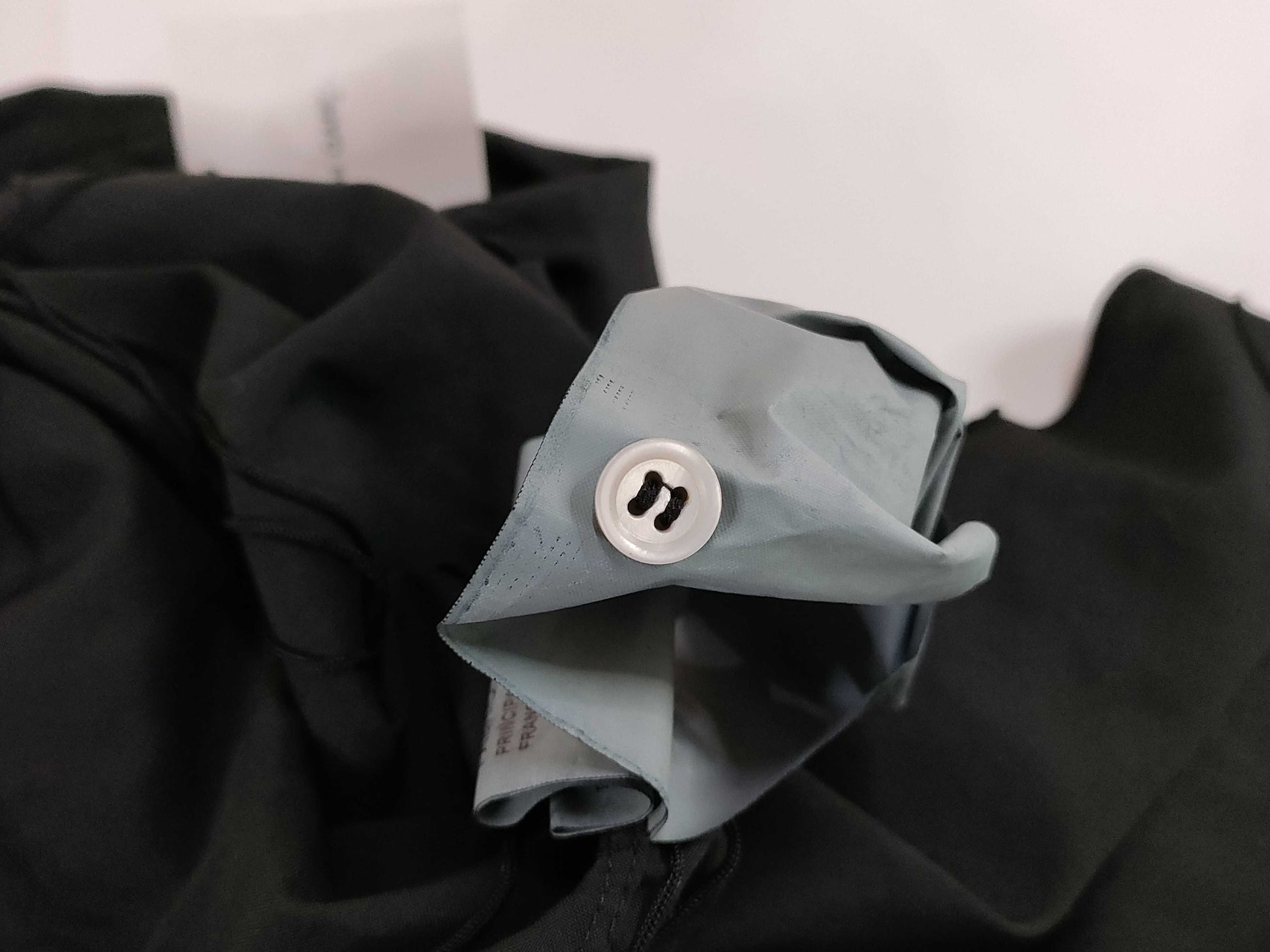 COMME des GARÇONS AD2021 Product Dyed Fringe Design L/S Shirt RI-B007 Black XS Shirt