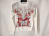 COMME des GARÇONS Comme des Garçons Comme des Garçons AD2017 18SS Lace Print Gingham Check Knit Cardigan CA-N002 White Cardigan