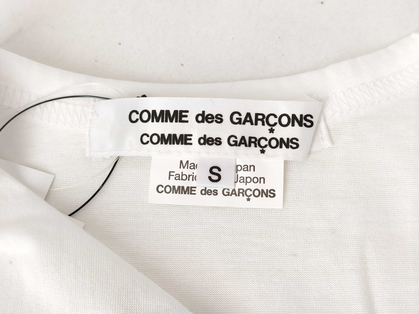 COMME des GARÇONS Comme des Garçons Comme des Garçons AD2017 18SS Lace Print Cutout T-Shirt RA-T001 White