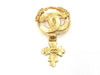 CHANEL 94P Coco Mark Gold Brooch