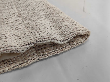 CHANEL 02P Rayon x Cotton x Silk Tweed Jacket P19312 Ivory Size 38 Jacket