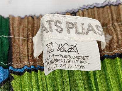 PLEATS PLEASE Gradient Pleated Long Skirt PP14-JK145 All-Over Print Multicolor 3 Skirt