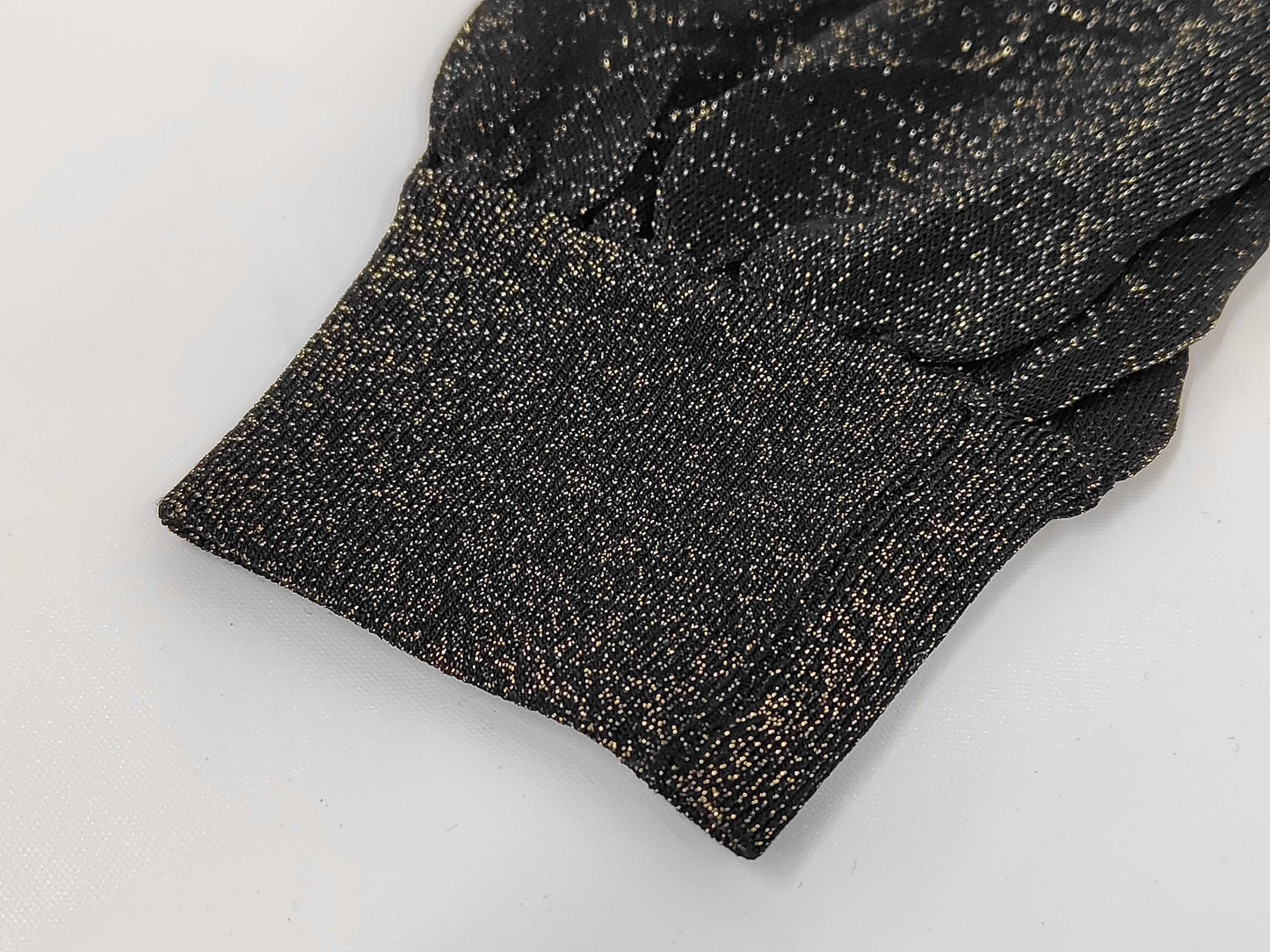 GUCCI Glitter Switch Knit Dress 167843 Gold Black Dress