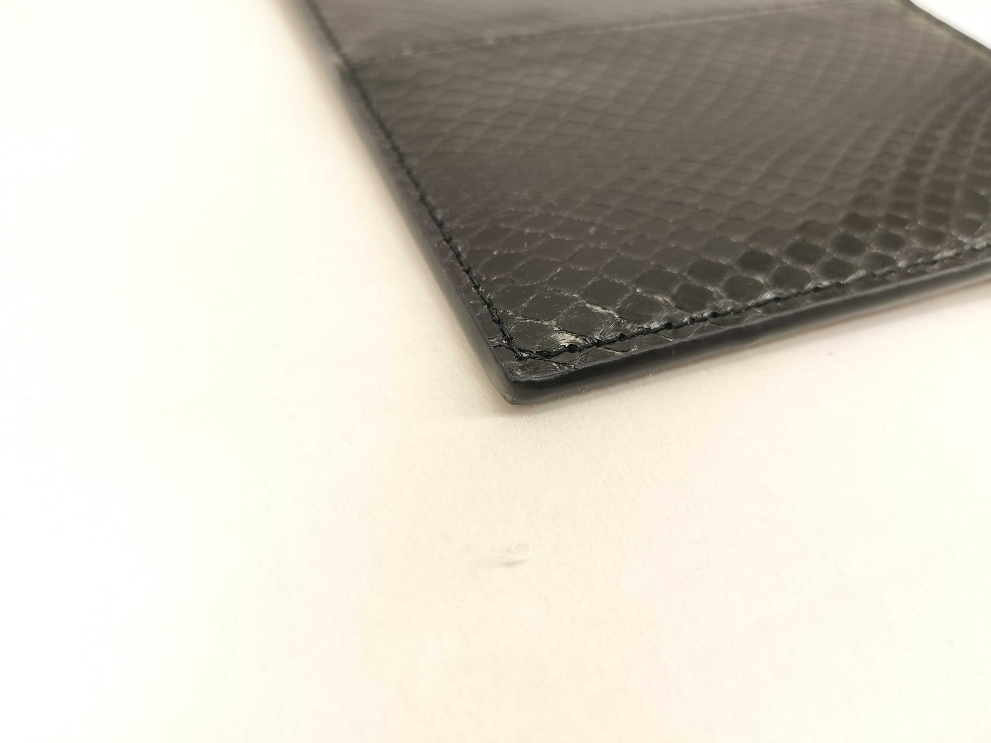 SAINT LAURENT Python Logo Pouch 669907 Black Pouch