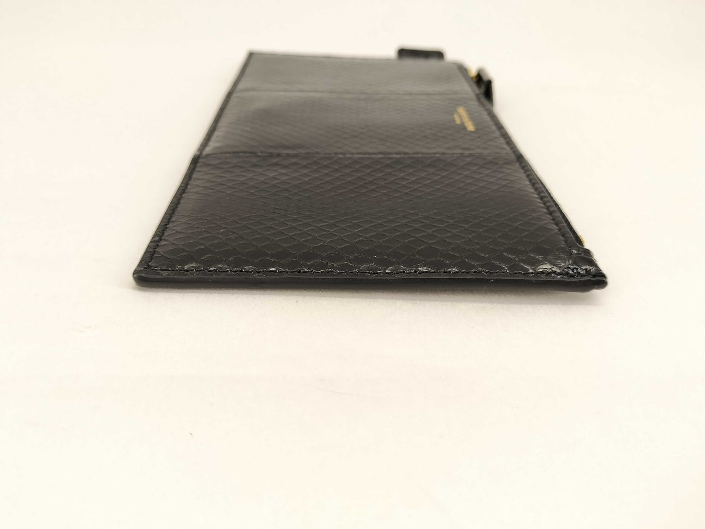 SAINT LAURENT Python Logo Pouch 669907 Black Pouch