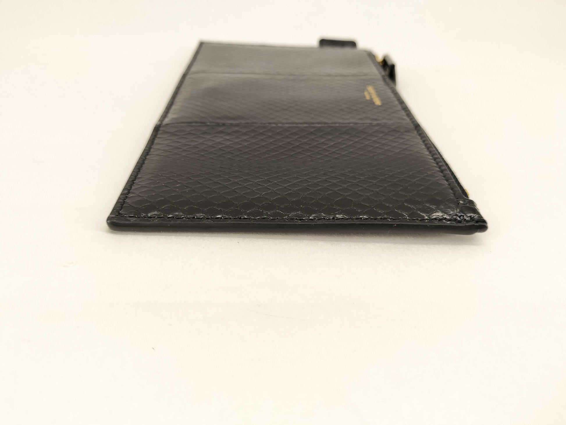 SAINT LAURENT Python Logo Pouch 669907 Black Pouch