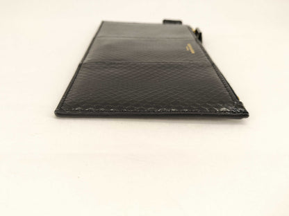 SAINT LAURENT Python Logo Pouch 669907 Black Pouch