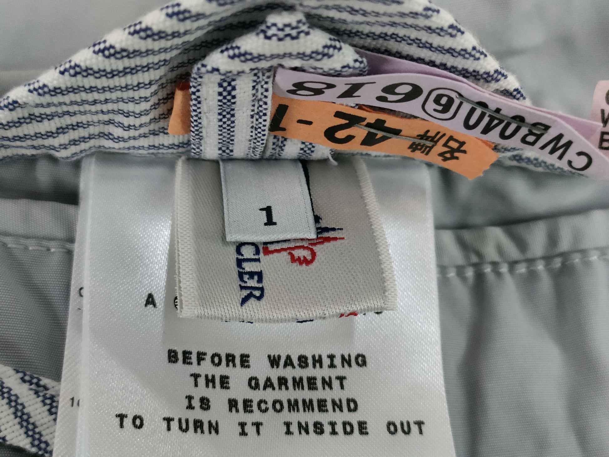 MONCLER Gum Blue GIUBBINO Nylon Zip-Up Jacket