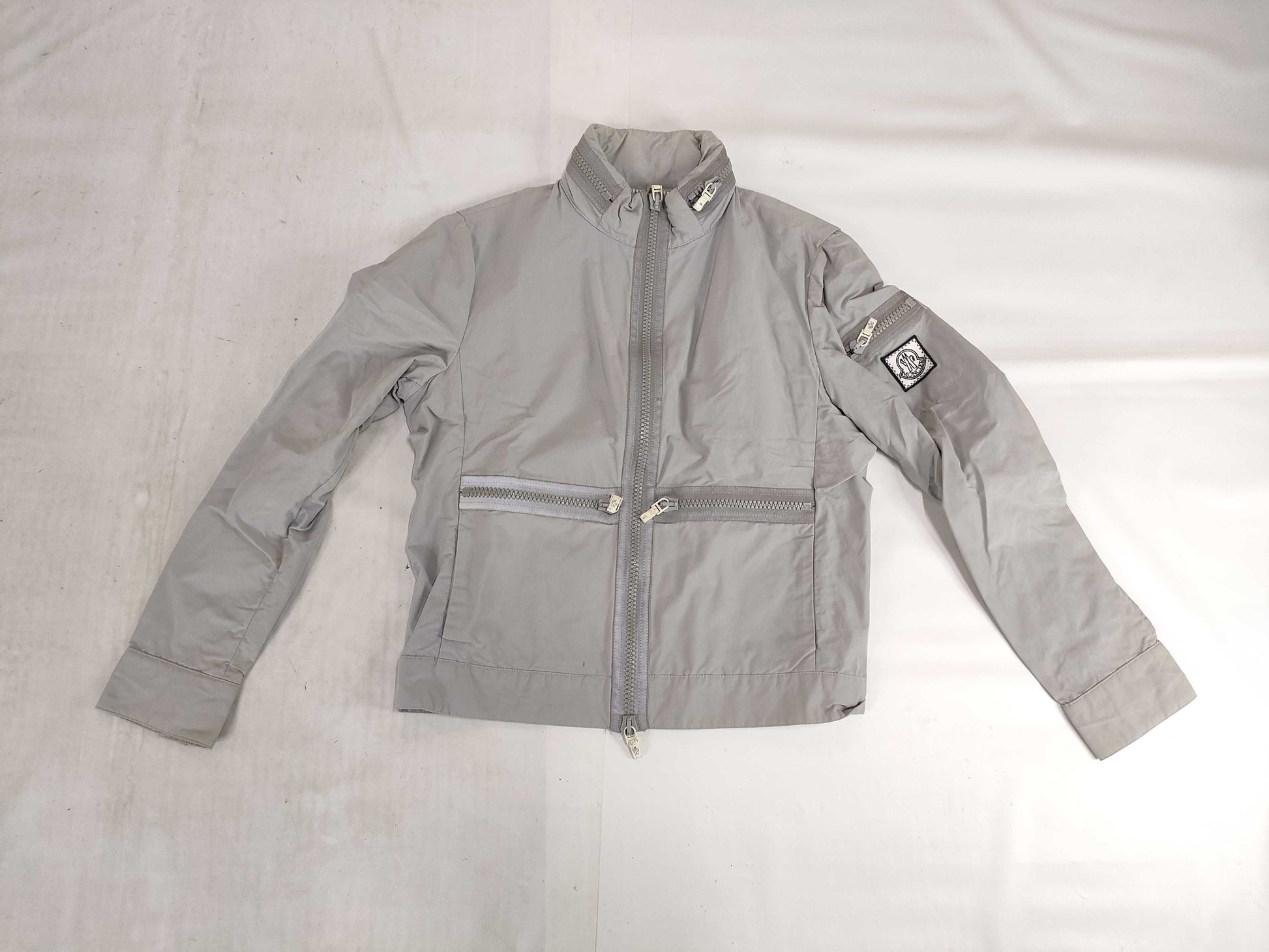 MONCLER Gum Blue GIUBBINO Nylon Zip-Up Jacket