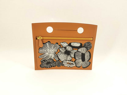 HERMES B Stamped Swift Bag Pocket Pouch Gold Pouch