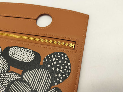 HERMES B Stamped Swift Bag Pocket Pouch Gold Pouch