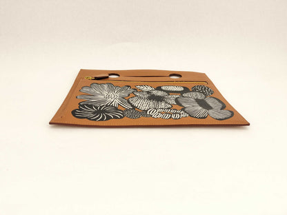 HERMES B Stamped Swift Bag Pocket Pouch Gold Pouch