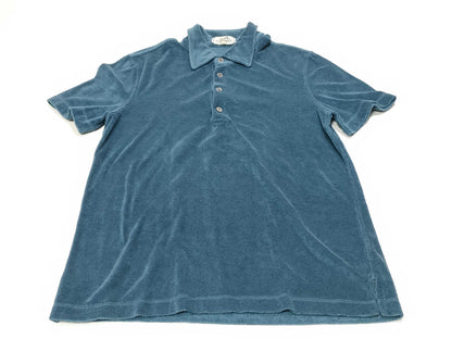 HERMES Short Sleeve Pile Top Pile Polo Shirt Tops