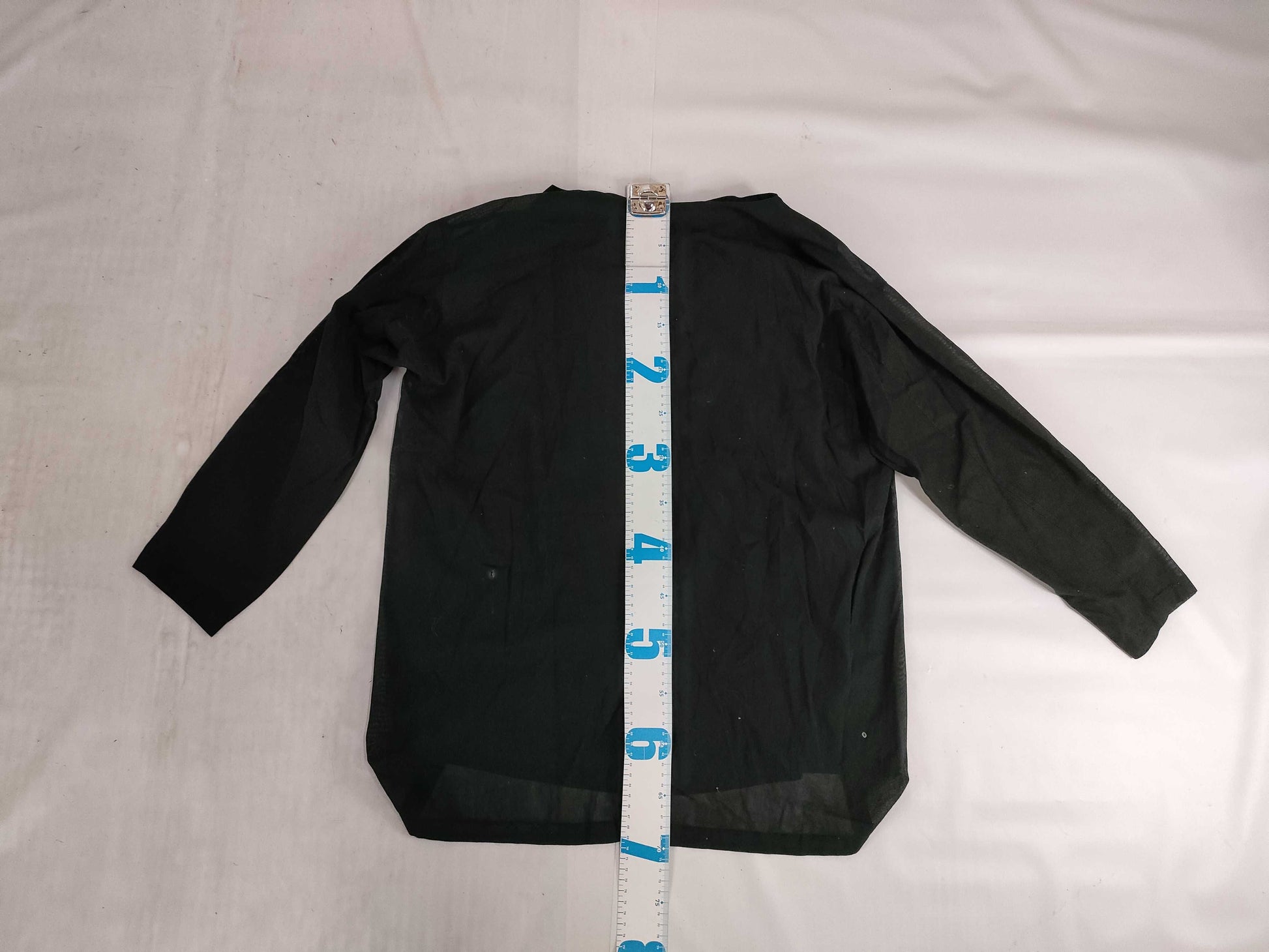 ISSEY MIYAKE Shirt Jacket with Brush Tag and Modified Collar, Black