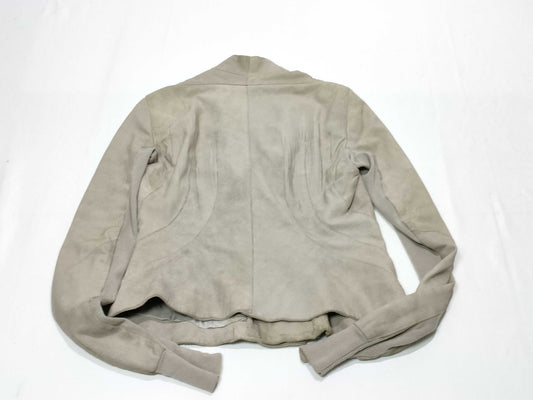 Rick Owens Lambskin Rider's Jacket, Beige, Size 42 