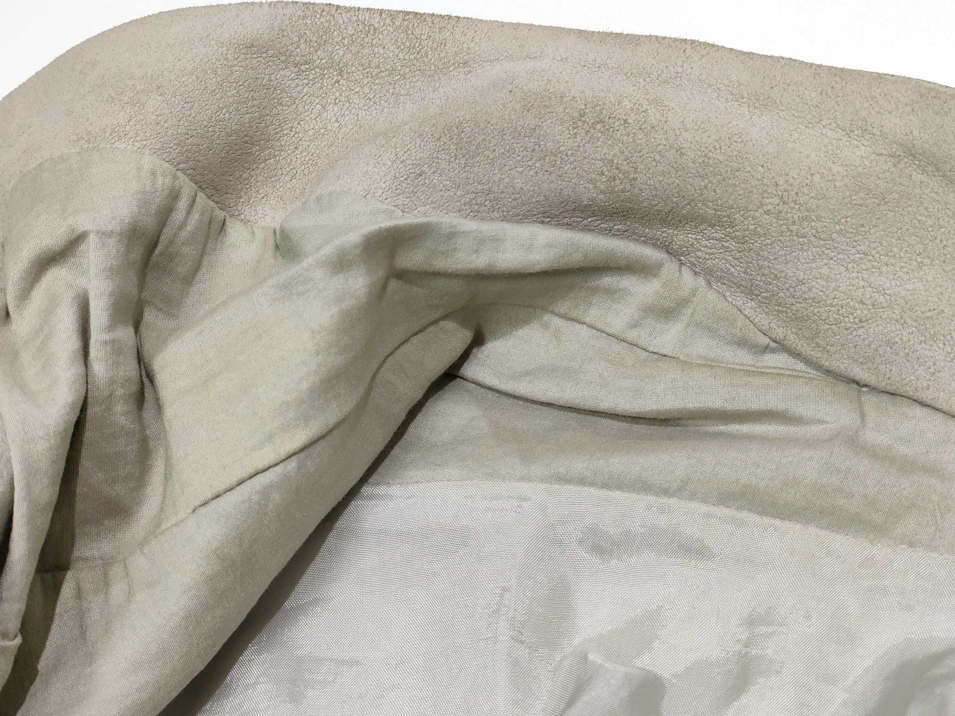 Rick Owens Lambskin Rider's Jacket, Beige, Size 42 